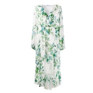 BLUMARINE floral-print ruffled dress